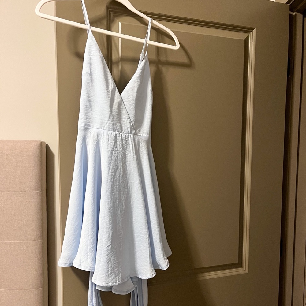 Baby Blue Mini Dress - Picture 7 of 7